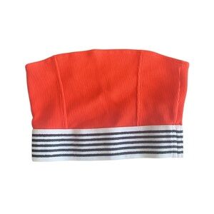 Top Shop Orange Strapless Bandeau